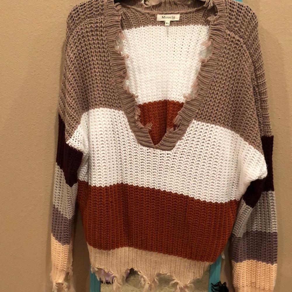Multi-color sweater